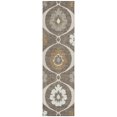 thumbnail image 2 of Addison Rugs Chantille Indoor/Outdoor Transitional Medallions Brown Washable Runner Rug, 2'3" x 7'6", 2 of 6