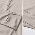thumbnail image 5 of HAJWOH Women's UPF 50+ Sun Protection Outdoor Lightweight Full Zip Hoodie Jacket Long Sleeve Outdoor Walking Running Hiking Shirt Light Brown XXL, 5 of 5