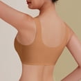 thumbnail image 3 of Women's Front Side Buckle Lace Edge Without Steel Ring Movement Seamless Gathering Adjustment Yoga Sleep Large Bra Wireless Support Bras for Women Small Bras No Wire Push up Bra Pack of Bras for Women, 3 of 8