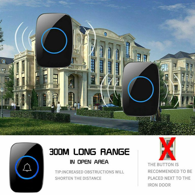 Govee Wireless Doorbell, Plug and Play Waterproof Door Bell Kit Operating  Up to 1000 Feet with