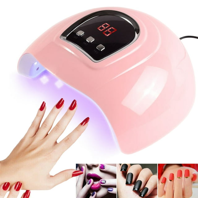 Lámpara de uñas, lámpara de uñas LED de 54 W, secador de uñas UV, máquina de fototerapia para uñas, funcionalidad de alta precisión