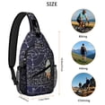 thumbnail image 2 of Science Lover Scientific Knowledge Educational Wall Chemistry Physics Biology Crossbody Sling Backpack, 2 of 6