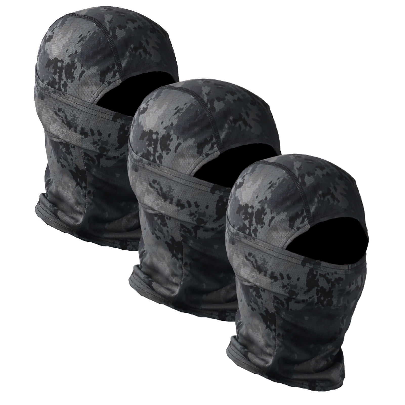 Bobasndm 3 Pack Balaclava Face Mask Camouflage Men Camo Balaclava Motorcycle Face Cover Hunting