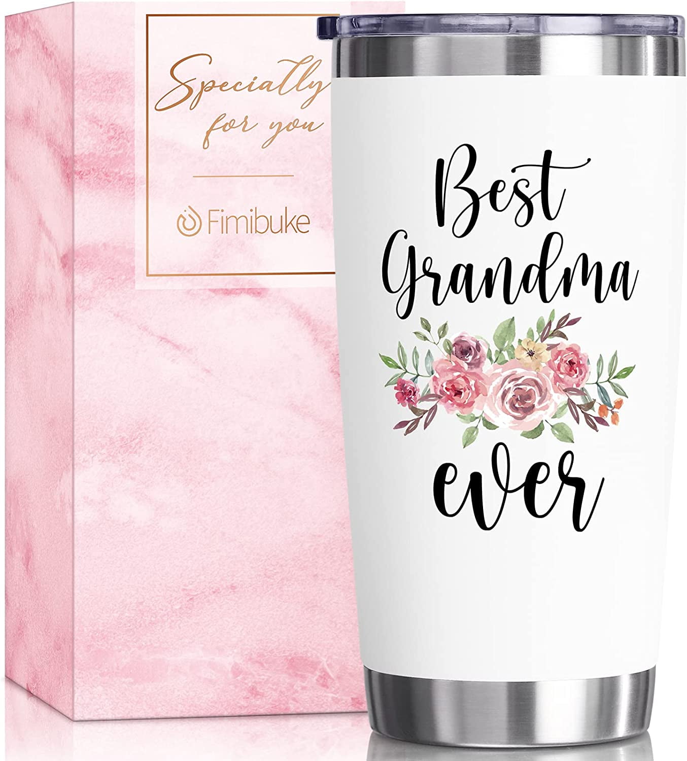 Best Grandma Gifts 20 oz Tumbler Christmas Gift for Grandma
