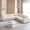Beige, variant on DTTRA 106" Oversized L-Shaped Modular Sectional Sofa, Corduroy 5-Seater Corner Couch with Hidden Armrest Storage, Built-in Cup Holders, USB Charging Ports and 3 Pillows for Living Room, Gray