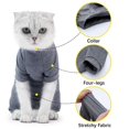 thumbnail image 3 of Pet Recovery Suit Four Legs Abdominal Wound Jacket for Cats, 3 of 5