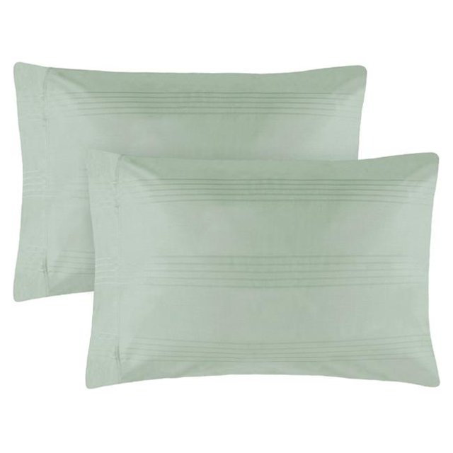 Jean Pierre YMS008238 Premium 420 Thread Count 100 Percent Cotton Pillowcase Set, Aqua - Standard - 2 Piece
