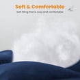 thumbnail image 5 of MATBEBY Full Size Mattress Pad - Cooling Breathable Mattress Topper, Quilted Fitted Mattress Protector, Pillow Top Mattress Cover with 8-21" Deep Pocket, Machine Washable, Navy Blue, 54x75 Inches, 5 of 16