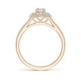 thumbnail image 2 of ANGARA Natural Diamond Ring with Accented Split Shank in 14K Rose Gold for Women (Size-4.7mm| Color-I-J| Clarity-I1-I2) | April Birthstone, Anniversary, Jewelry Gift for Women | Natural Diamond Ring, 2 of 9