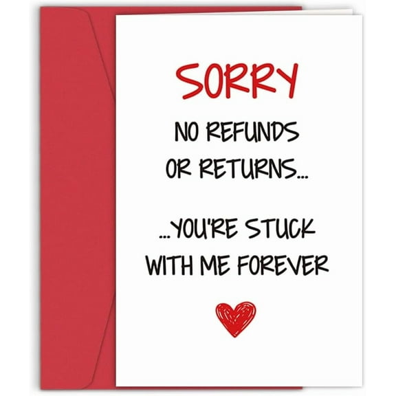 Funny Anniversary Cards Gift for Wife Husband, Happy Anniversary Cards for Boyfriend Girlfriend, Anniversary Card Gifts for Him Her