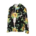 thumbnail image 3 of Goofa Printed Women's UPF 50+ Sun Protection Hoodie Jacket Lightweight Long Sleeve Sun Shirt for Women with Pocket Hiking Outdoor-X-Large, 3 of 9