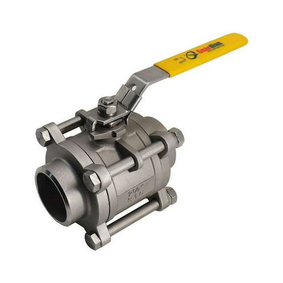 Manufacturer Varies Manual 2-Way Ball Valve,Butt Weld,316 SS 06Q031B04034