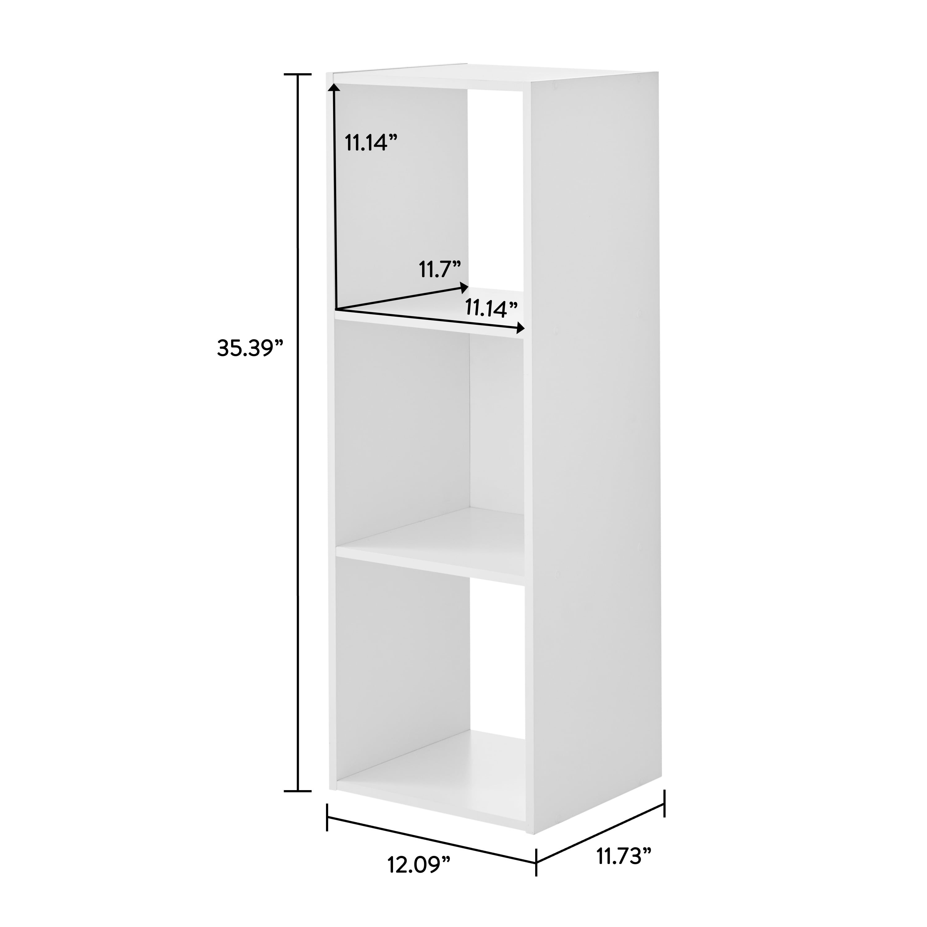 Mainstays 3 Cube Storage Organizer, White