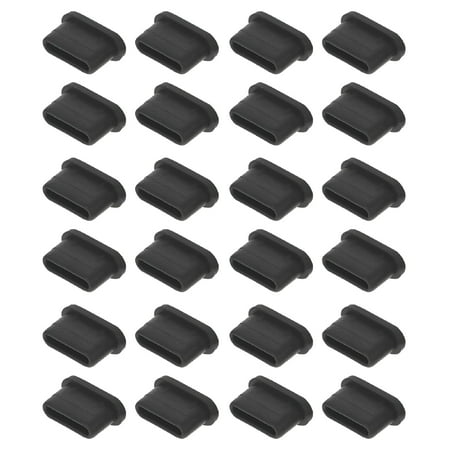 GJX 2026 New 40Pcs Silicone Type-C Dust Plugs for Type-C Port on Phone for Phone Tablet Laptop Electronics