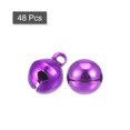 thumbnail image 3 of 12mm Small Jingle Bells for Craft DIY Christmas Vacuum Plating Purple 48 Pack, 3 of 5