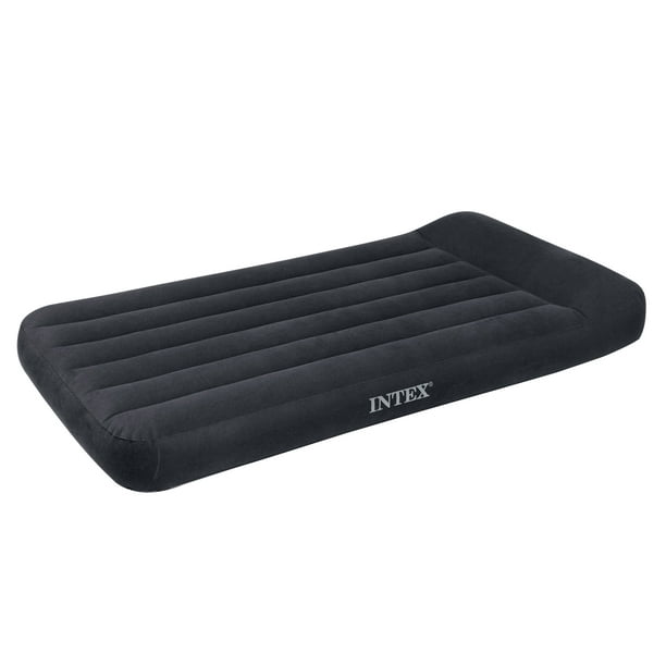 Intex Twin Classic Pillow Rest Air Mattress Bed With Built ...