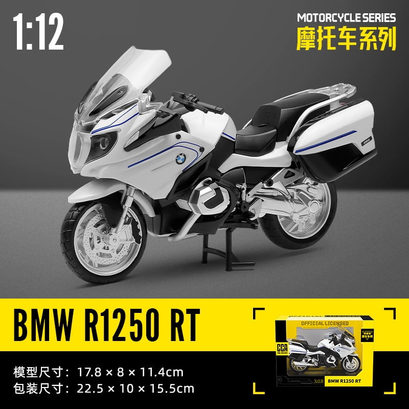 CCA 1:12 BMW R1250RT Motorcycle Alloy Diecast Model Simulation Collect Hobby Model Ornaments Gift For Friend Boys Display