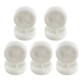 thumbnail image 1 of 3 Inch Single Wheel Light White PP Plastic Small with Diameter 72mm Smooth Piece Folding Bed Pulley 10Pcs, 1 of 7