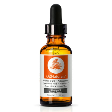 OZNaturals- Vitamin C Serum For Your Face Contains Professional Strength 20% Vitamin C + Hyaluronic Acid -  Anti Wrinkle, Anti Aging Serum For A Radiant & More Youthful Glow! Allure's Best In