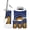 Color 4, variant on Bathroom Accessory Set 6 Piece Intricate Moroccan Doorway Arches Tiles Trash can, Toothbrush Holder, Toothbrush Cup, Soap Dispenser, Soap Dish, Toilet Brush Holder