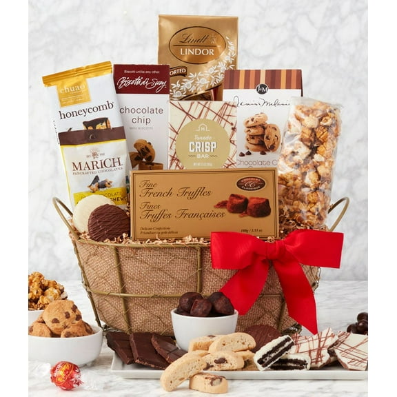 From You Flowers - Sweet & Salty Chocolate Delights Basket for Birthday, Anniversary, Get Well, Congratulations, Thank You, All Occasions