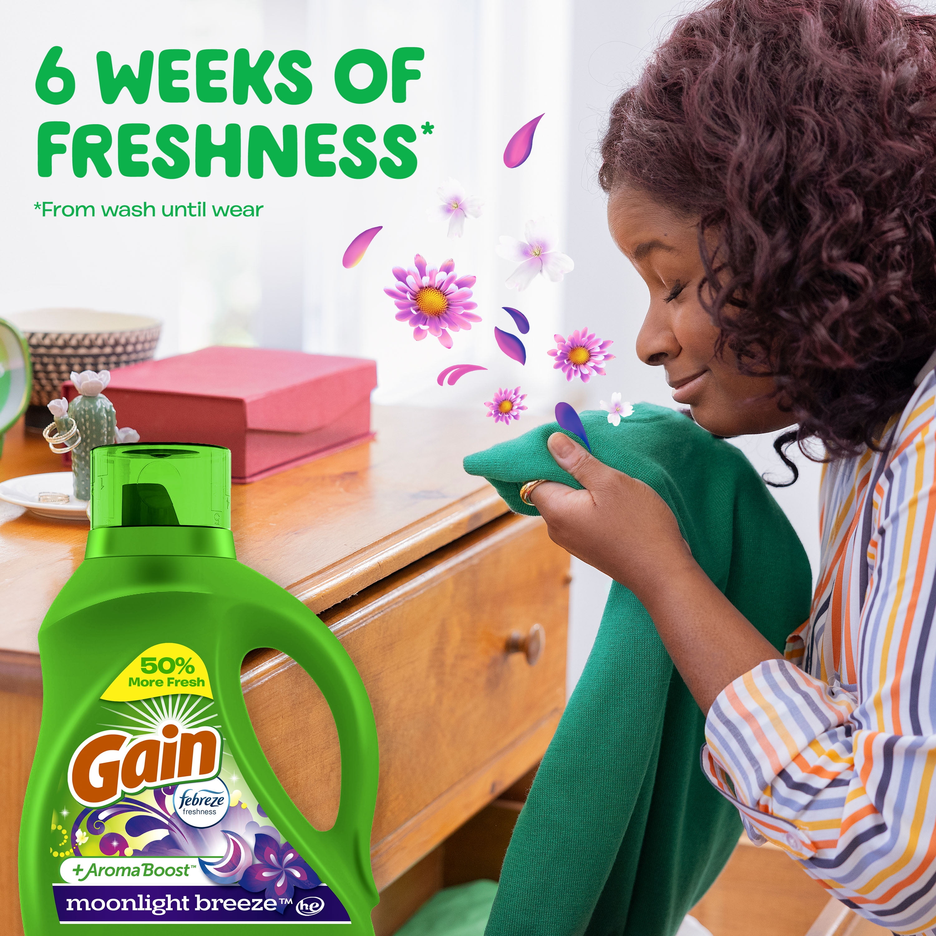 Gain & Downy Ultimate Laundry Bundle with Gain Liquid Laundry Detergent, Downy Laundry Scent Beads, Downy Rinse & Refresh, and Gain Dryer Sheets