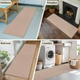 thumbnail image 6 of Warm Beige 2'x6' Runner Rug, Solid Color Farmhouse Beige Washable Non-Slip Area Rugs for Hallway Kitchen Floor Bedroom Entryway, Laundry Carpet Decoration Indoor Mat, 6 of 9