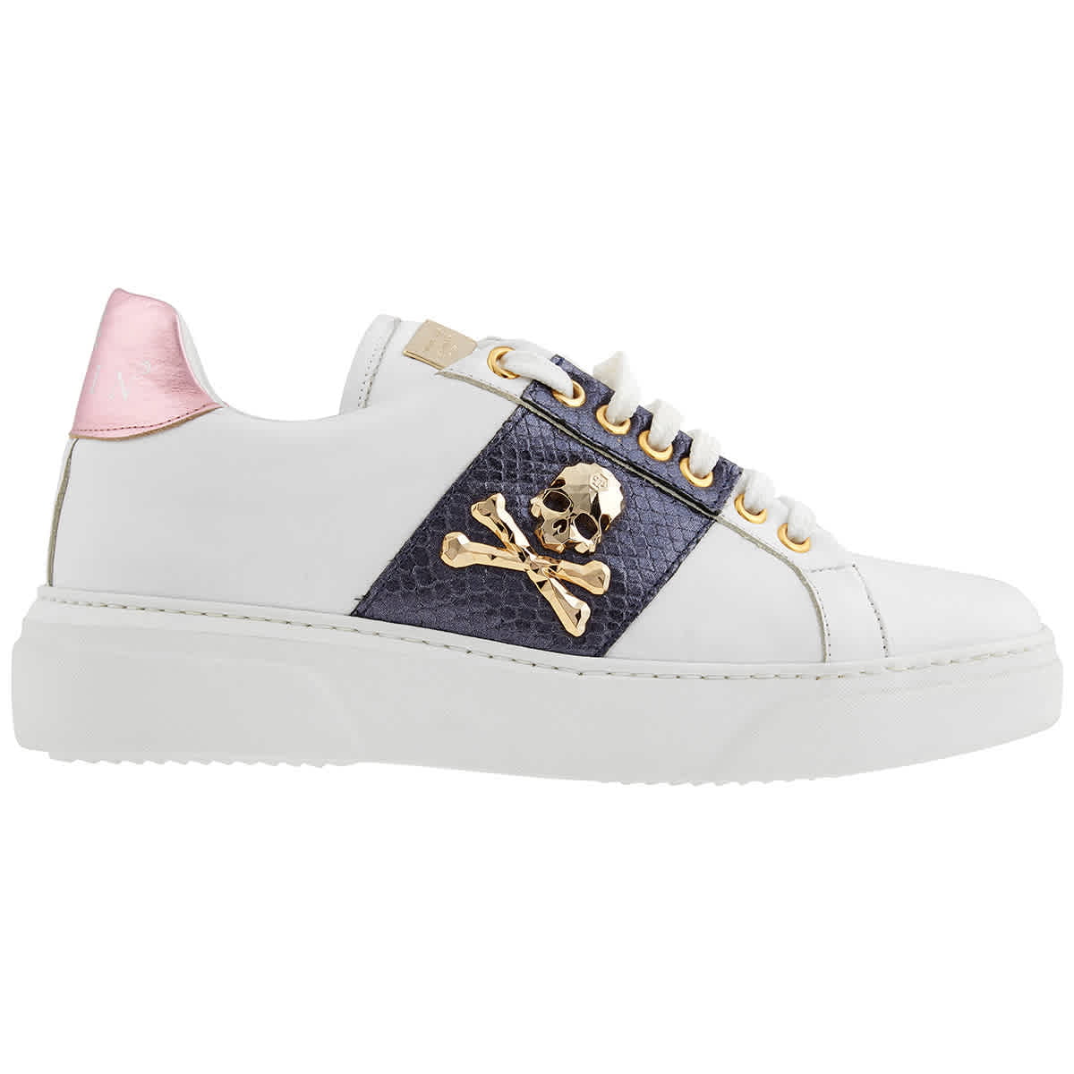 Philipp Plein Ladies White Susan Sneakers, Brand Size 37 (US Size 7) - Walmart.com