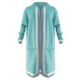 thumbnail image 4 of Ediodpoh Women's Casual Hooded Long Cardigan Sweater for Autumn and Winter Warm Long Cardigan Sweaters for Women Mint Green S, 4 of 5