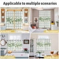 thumbnail image 5 of Eucalyptus Leaves Kitchen Curtains Window Panels, Green Plaid Farmhouse Watercolor Insulated Window Treatment Curtain, Grommet Curtains for Bedroom/Living Room/Bathroom, 2 Piece 42"Wx54"L, 5 of 8
