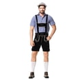 thumbnail image 5 of Wdgfv Lederhosen Men German Bavarian Oktoberfest Leather Trousers for Garden, 5 of 7