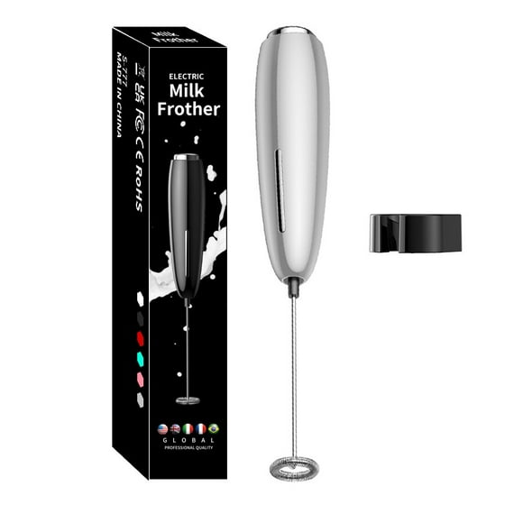 Handheld Milk Frother, Battery Operated Electric Foam Maker and Mixer for Drinks ,Drink Mixer for Coffee, Mini Foamer for Cappuc