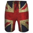 thumbnail image 4 of Gym Shorts Men British Flag Drawstring Casual Printed Swim Trunks Elastic Waist Loose Fit Summer Beach Hiking Golf Shorts With Pockets, 4 of 4