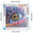 thumbnail image 2 of Diy 5D Diamond Painting Full Drill Kit, Colorful Eyes 30X30Cm, Diamond Painting Pictures Kit Diamond Painting -Sin marco JFHHH pequeña, 2 of 5