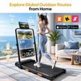 thumbnail image 3 of 3 In 1 Height Adjustable Treadmill,3.0HP Foldable Walking Pad,Quiet Under Desk Treadmill for Home Office,300 LBS Weight Capacity, 3 of 8