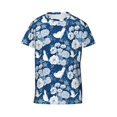 thumbnail image 4 of Wukai Rose Flowers Youth Unisex Short Sleeve T-Shirt for Boys, Girls, Teens, and Kids-Large, 4 of 7