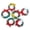 Assorted Color, variant on CTIRCHIU Set of 6 Mini Wreaths, Assorted Colors Small Wreaths for Home Decoration, Crafts, Seasonal Decor and Projects
