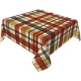 thumbnail image 2 of Fall Square Tablecloth 52x52 Inch Autumn Checkered Plaid Table Cloth Square Farmhouse Fall Table Cover Holiday Tablecloth for Home Kitchen Dinning Parties Picnic Tabletop Decor, 2 of 6