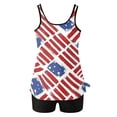 thumbnail image 4 of 4th Of July Two Piece Tankini Swimsuit for Women 2026 Tummy Control Full Coverage Bathing Suits, 4 of 7