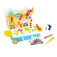 thumbnail image 4 of Kits de construcción de ingeniería para niños, tuercas y pernos de juguete, rompecabezas, bloques educativos, diseño DIY y juguete de perforación para con taladro eléctrico, 4 of 10
