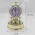 thumbnail image 3 of Classic Vintage Clock European Style Desk Antique Clock with Pendulum and Chime, 3 of 4