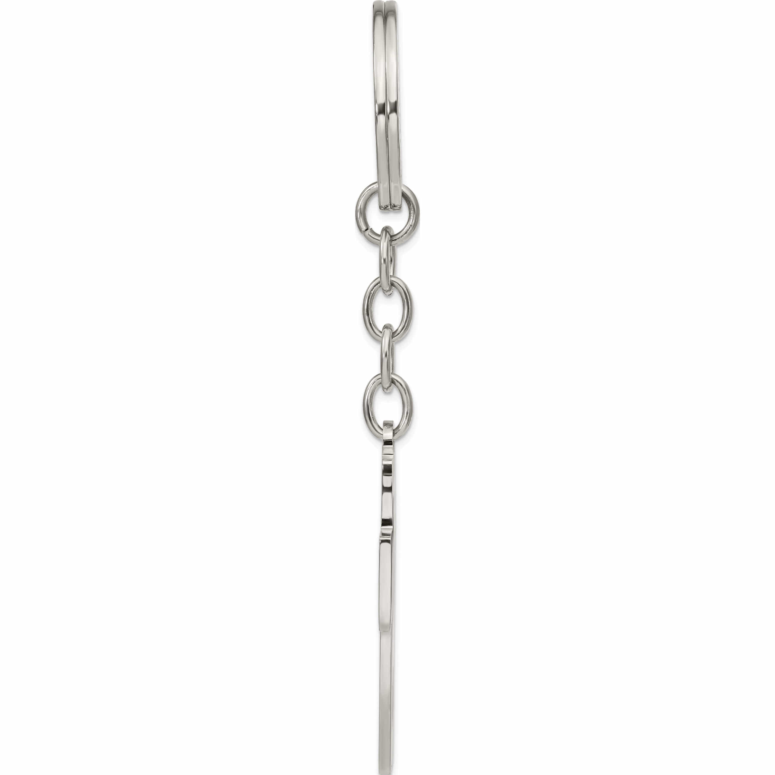 Stainless Steel Polished Cross Key Ring Made In China -Jewelry By Sweet Pea