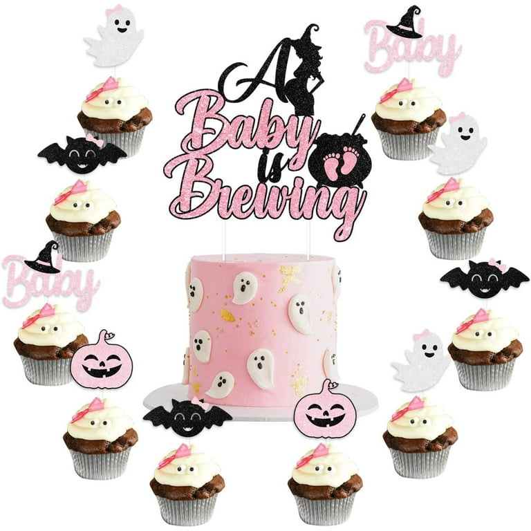 Halloween baby sale shower cupcakes