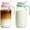 Green & Pink, variant on BrightD - Mason Jar Pitchers, Glass Pitcher with Lid, Airtight Leakproof Easy-Pour Spout, 2 Pack 64 oz/2 Quart, for Breastmilk Cold Brew Sun Tea Juice Storage, Clear Glass