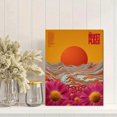 thumbnail image 2 of Orange White Groovy Retro This Must Be The Place Canvas Psychedelic Living Wall Art, 2 of 8