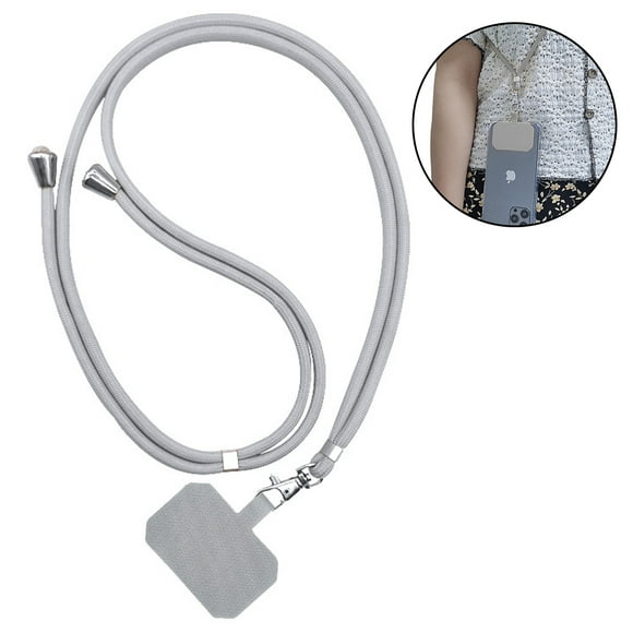 Universal Mobile Phone Lanyard, with Adjustable Nylon Neck Strap, Compatible with Most Smart Phone Cases