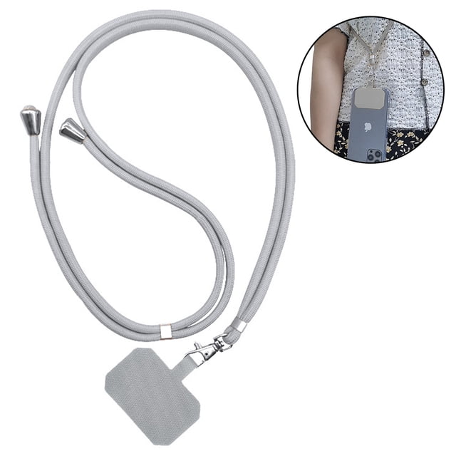 Universal Mobile Phone Lanyard, with Adjustable Nylon Neck Strap, Compatible with Most Smart Phone Cases