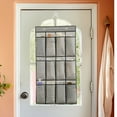 thumbnail image 4 of LAMIRO 12 Pockets Over the Door Shoe Organizer,Hanging Shoe Organizer for Door with 12 Mesh Pockets Large Capacity Shoe Hanging Storage Bag, 4 of 6