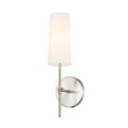 thumbnail image 5 of Mel 1 light Burnished Nickel and White shade wall sconce, 5 of 5