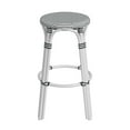 thumbnail image 3 of Butler Specialty Company Tobias Round Rattan 30" Bar Stool - White And Black Dot, 3 of 7